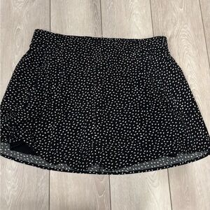 Talbots Black and White Patterned Athletic Skort